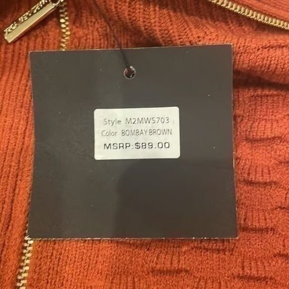 Mark New York Andrew Marc Zipper Cardigan New Womans Size XL - Picture 3 of 6